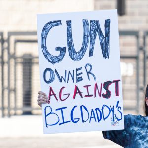 Protect Morgantown protests Big Daddy Guns as the retailer holds a meet and greet across town